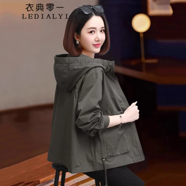 短款外套女2025春秋女装新款高档洋气休闲中年小个子薄款夹克上衣
