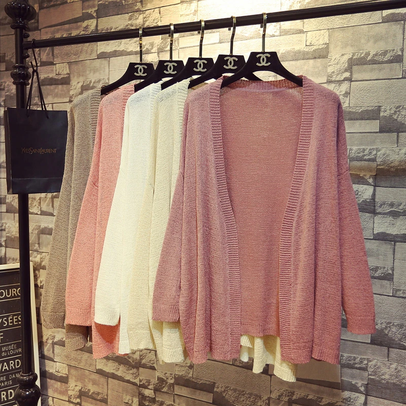 秋装慵懒风宽松针织开衫毛衣外套时髦洋气女中长款空调薄披肩外搭