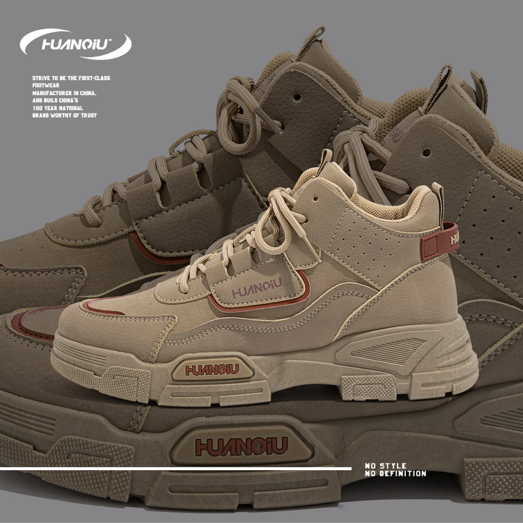 环球春季中帮男士马丁靴男款爆款2024新款英伦厚底男鞋户外工装靴