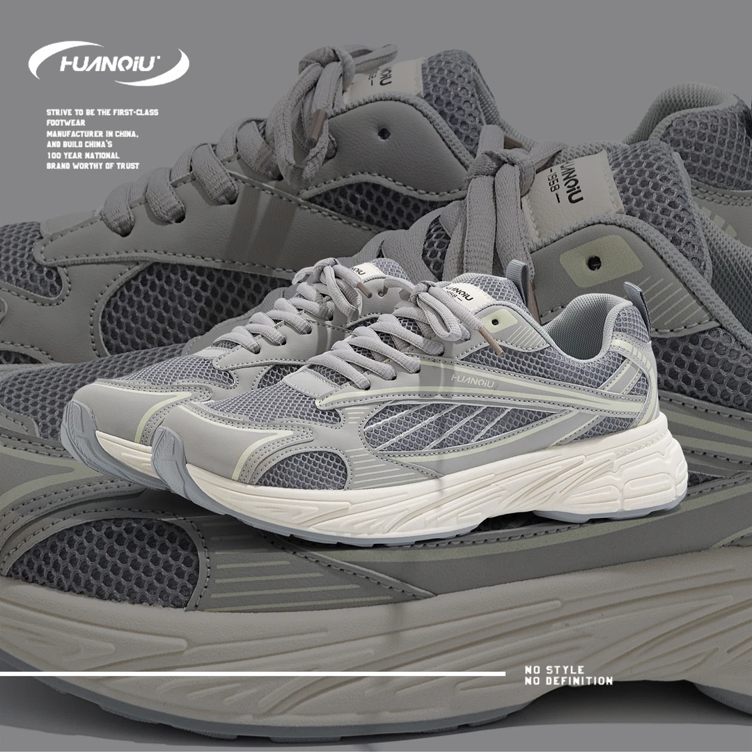 环球厚底老爹鞋子男款2025秋季新款轻便网面透气百搭休闲运动男鞋
