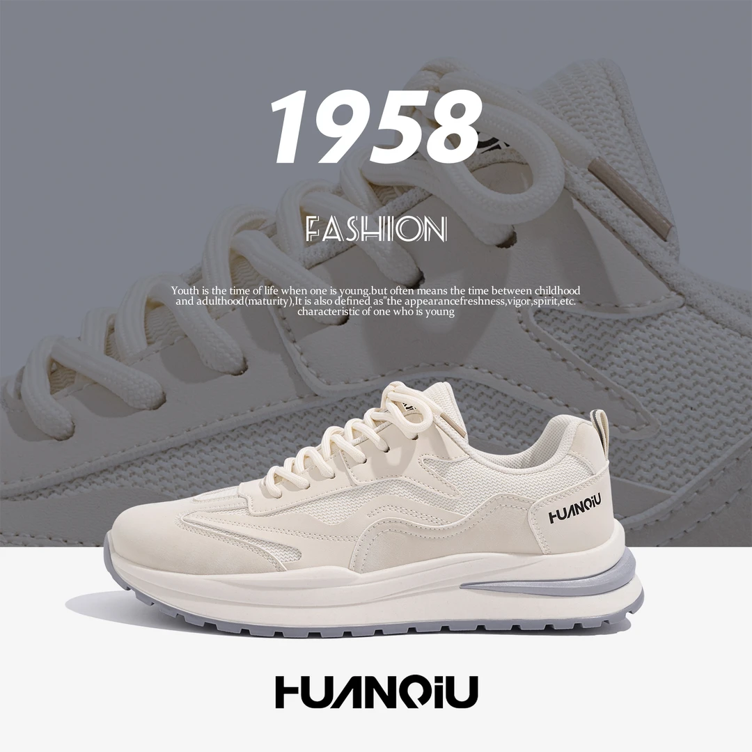 环球男鞋秋季休闲网面运动鞋2025新款透气男士跑步鞋软底软面潮鞋