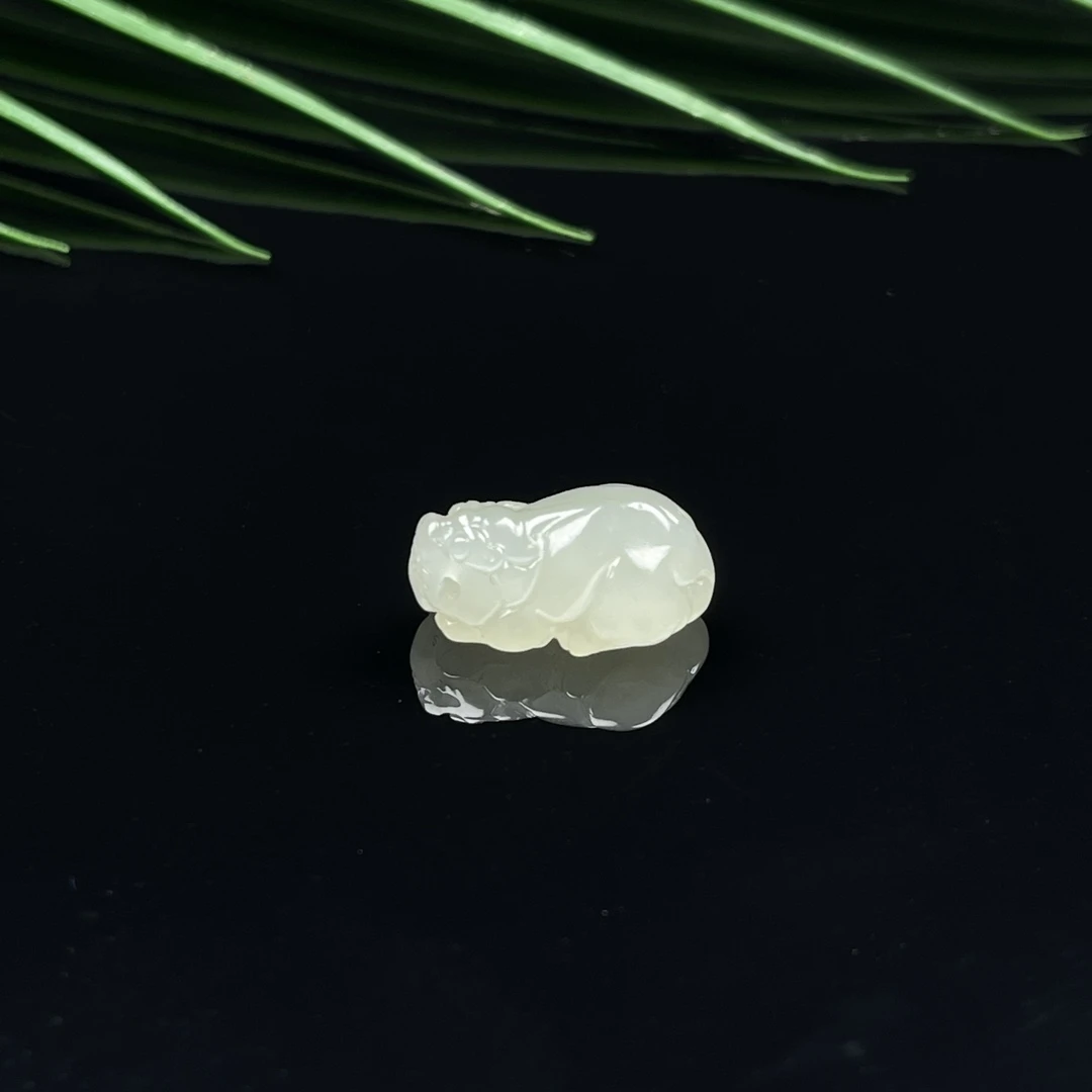 小貔貅正品和田玉吊坠儿童款皮休挂件女款手工包挂简约精雕皮丘