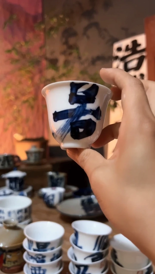 【闪购商品】观云听雨原创手绘茶具