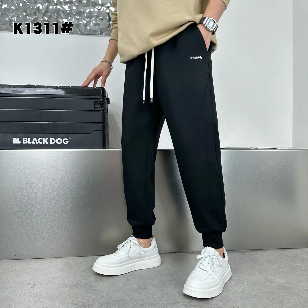 实体店2024春秋新款男士卫裤潮流百搭小脚休闲裤抽绳弹力运动裤