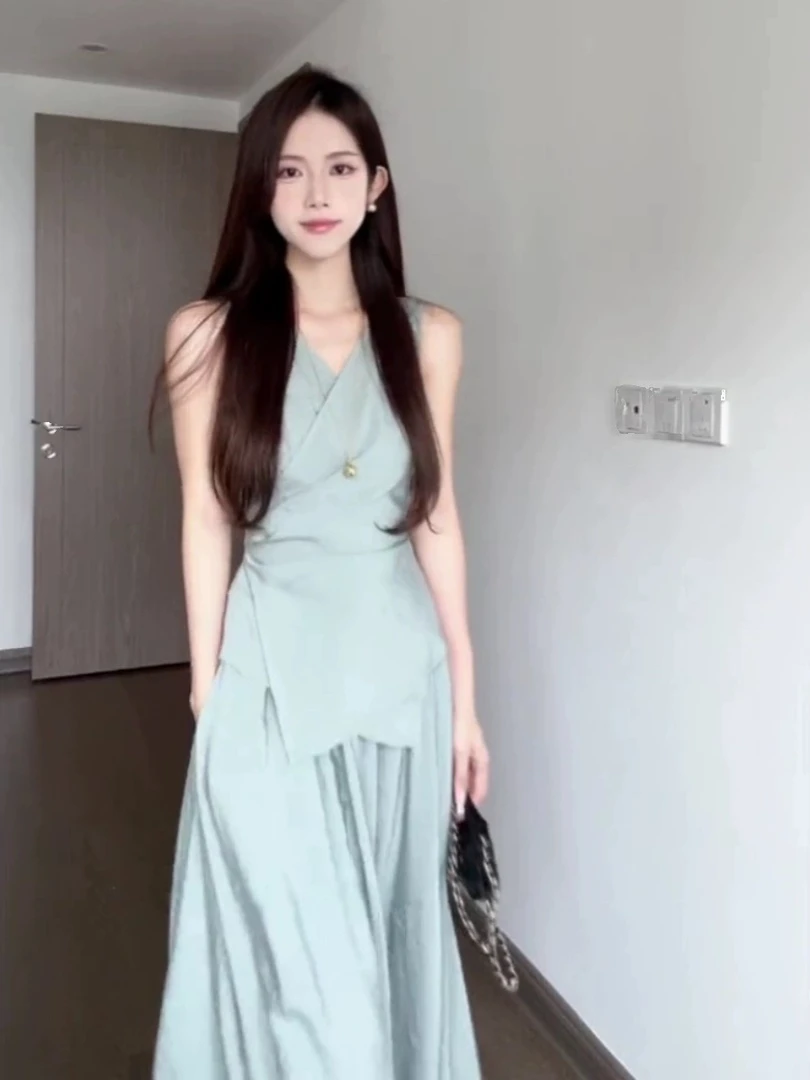 今年流行时尚套装女2024新款夏装搭配一整套减龄气质半身裙两件套