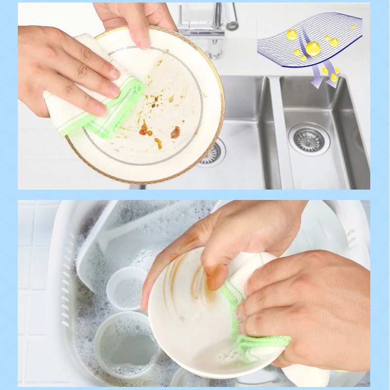 棉柔抹布3片装宝藏万物吸水疏油厨房灶台家用洗碗布一次性加厚