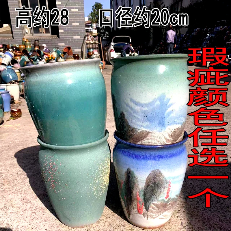 大号老桩多肉植物花盆瑕疵盆景盆家用肉肉盆透气粗陶罐高筒绿植盆