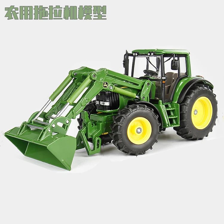 1:32推土机拖拉机大型农用车模型带机械臂仿真合金汽车儿童玩具车