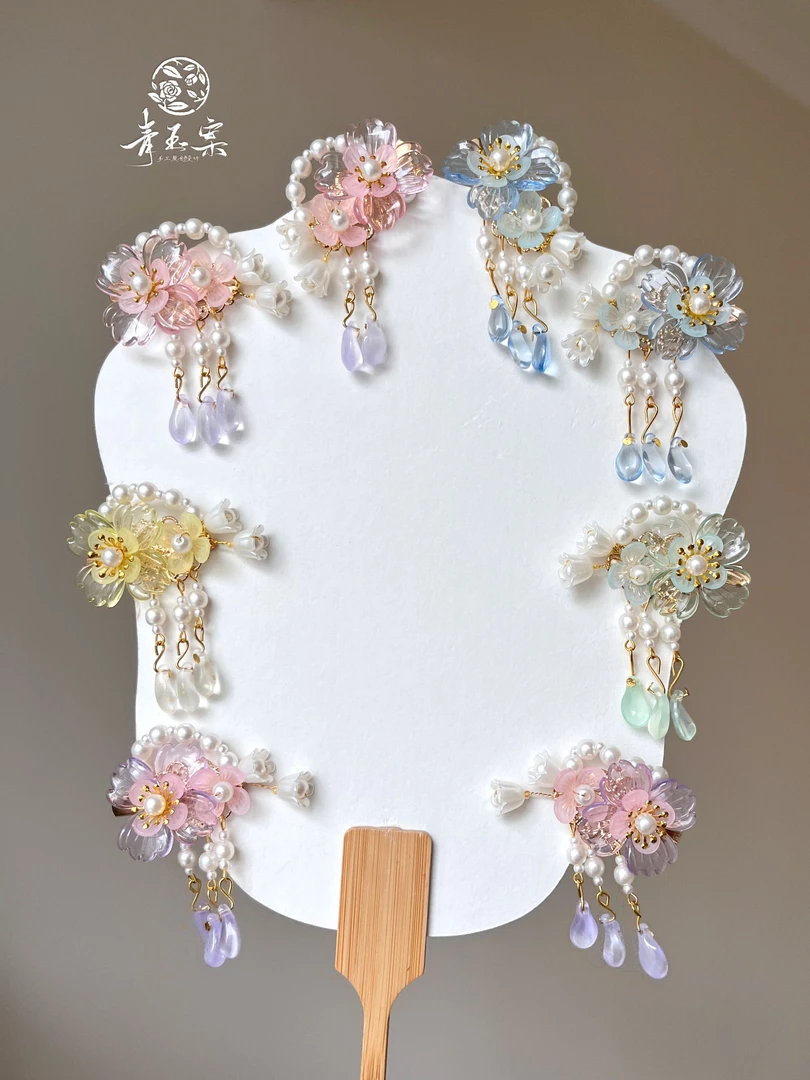 青玉案原创 《花语铃兰》古风儿童发夹流苏发饰百搭日常汉服配饰