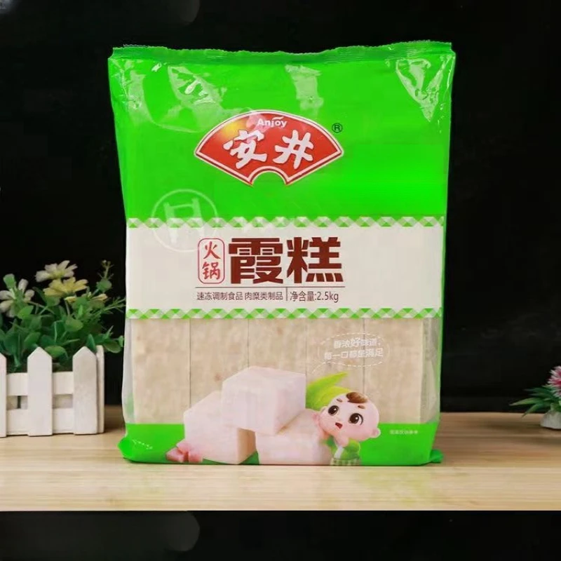 新鲜霞糕虾糕批发火锅麻辣烫关东煮食用半成品冷冻食材2500克袋装