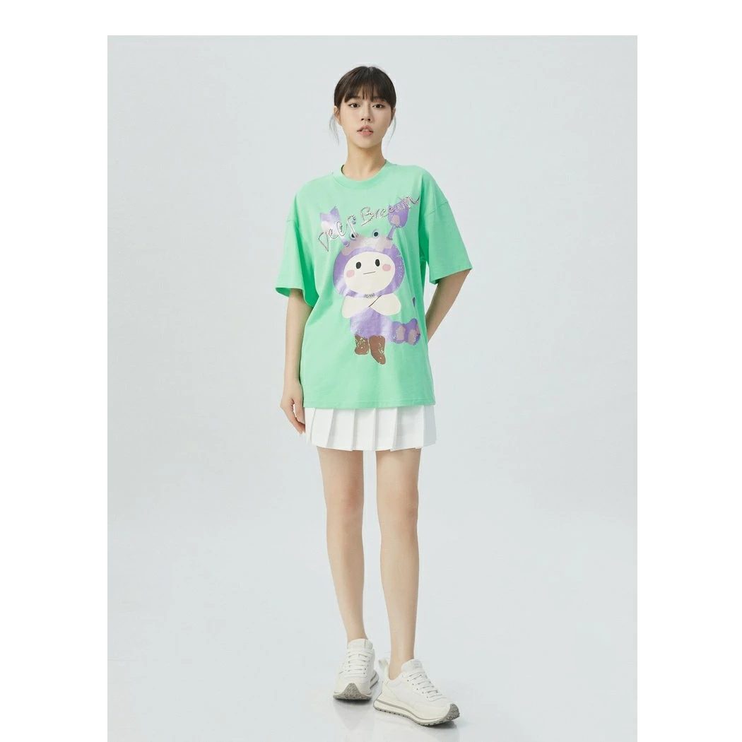 AMASS阿玛施新款品质时尚女装星座短袖T恤女5300999