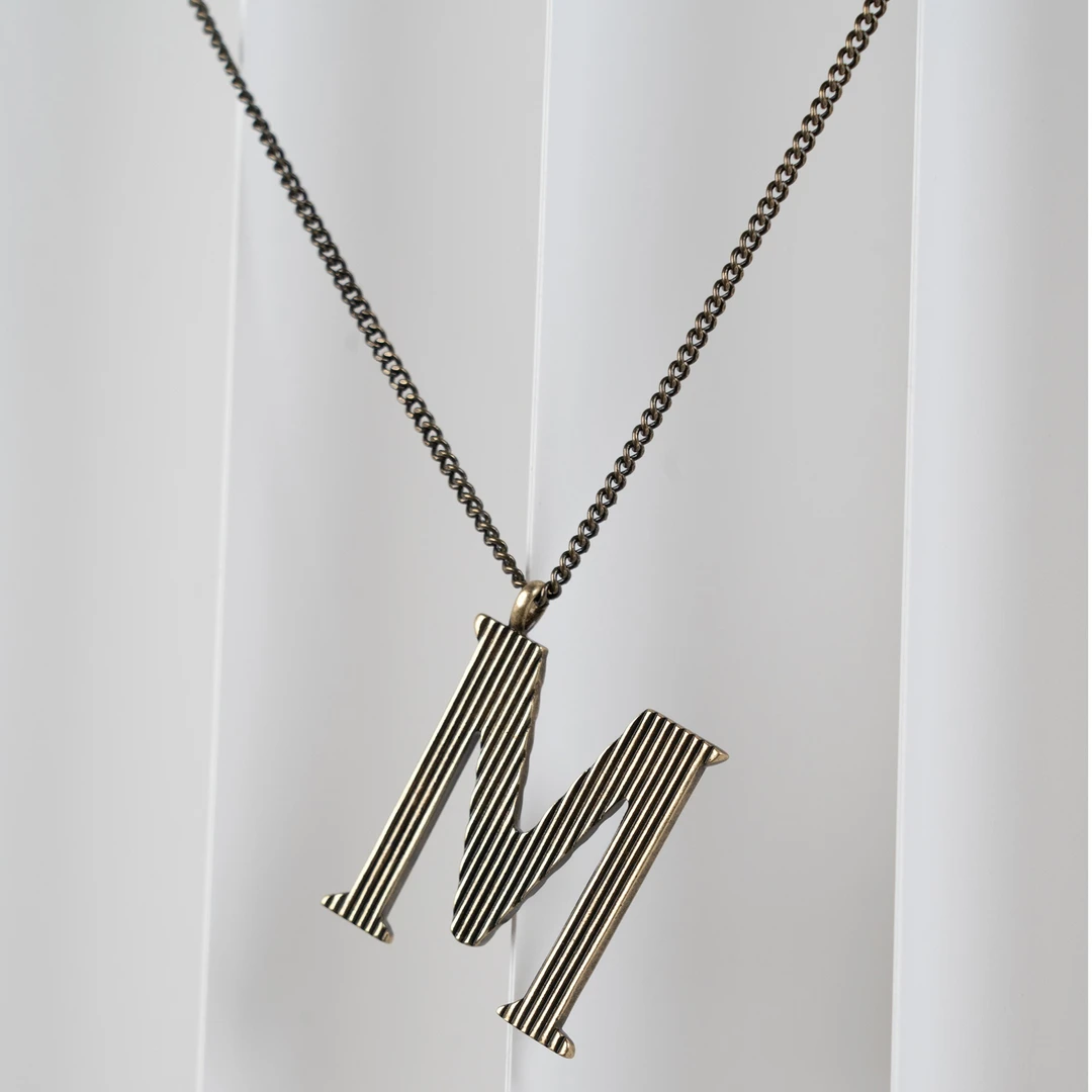 AMASS/阿玛施 铜合金项链 简约个性M字母百搭链条吊坠女-5900334