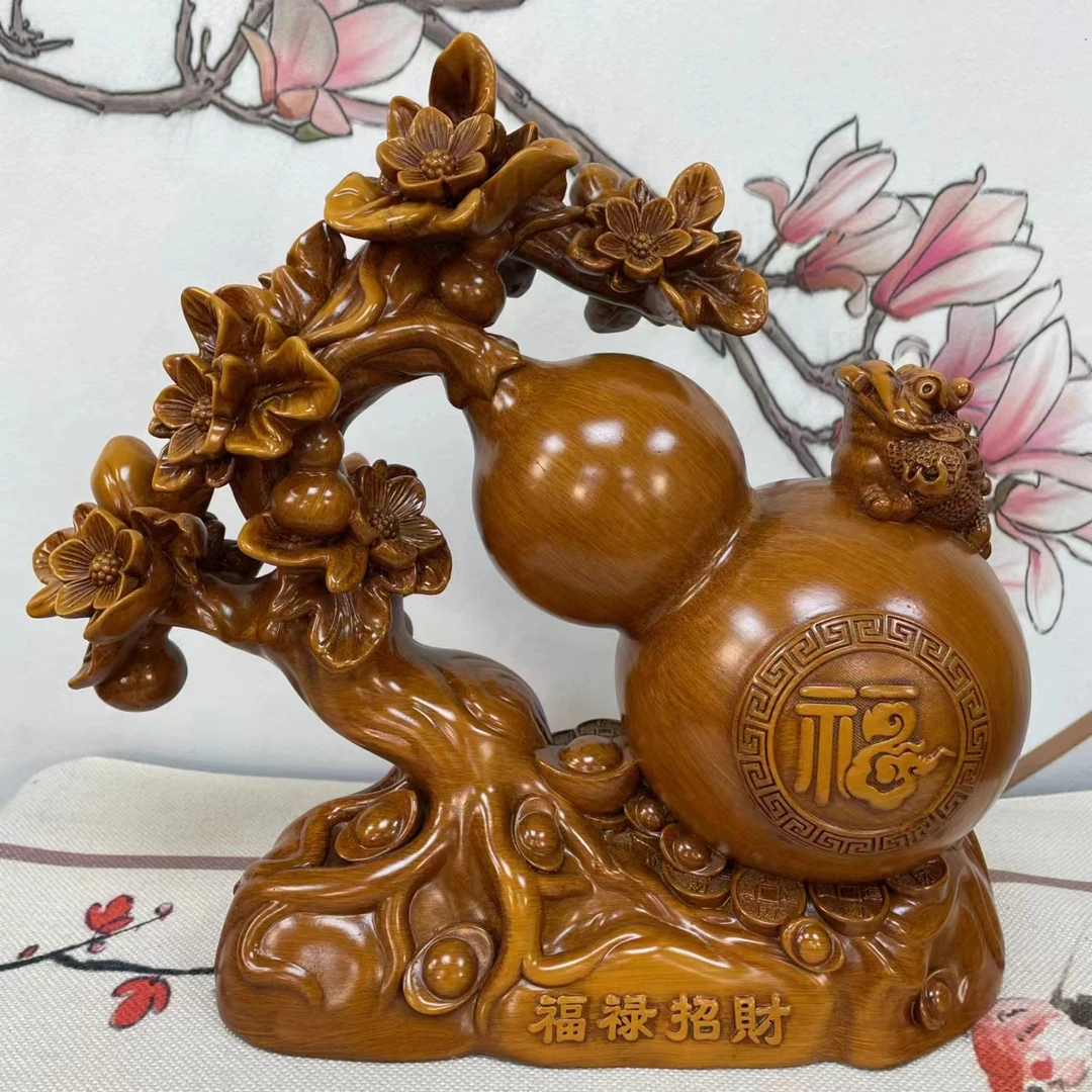 福禄招财葫芦长22高20摆件家居客厅桌面酒柜电视柜乔迁新居装饰品