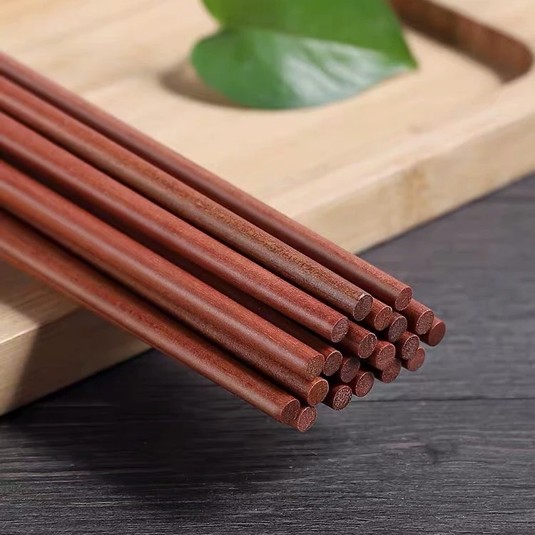 高端红檀木筷子高档家用筷子 防霉环保公筷 加长铁木筷防滑火锅筷
