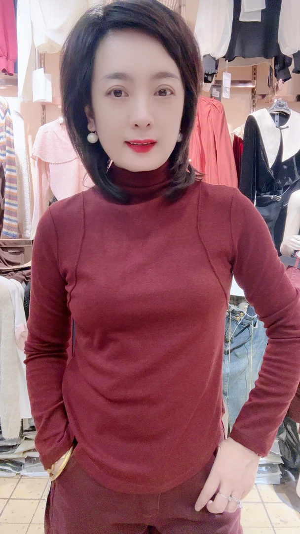福利半高领长袖衫