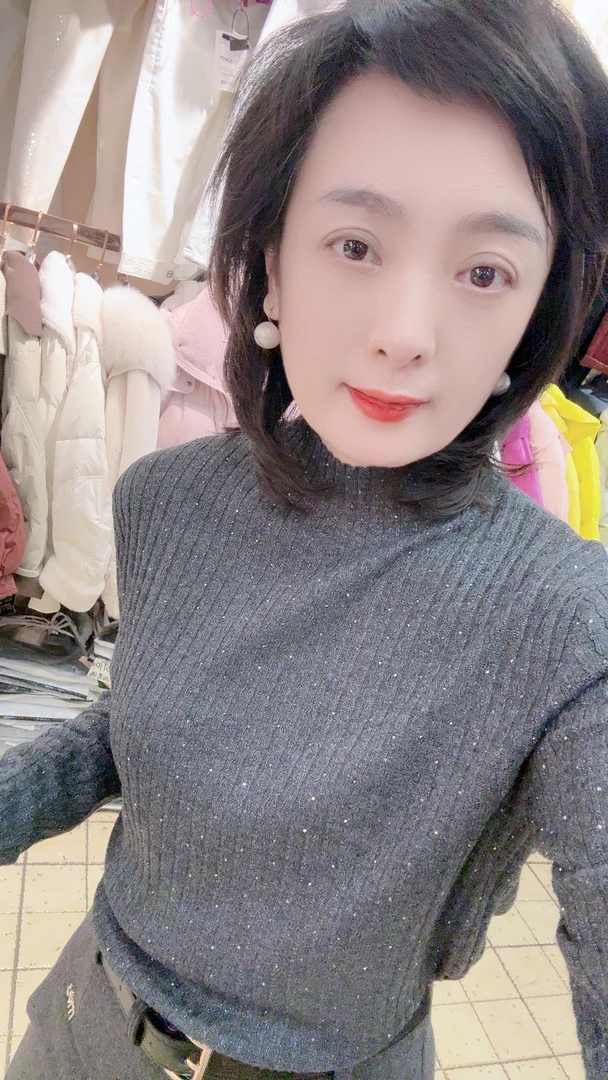 立领满钻四面弹衫