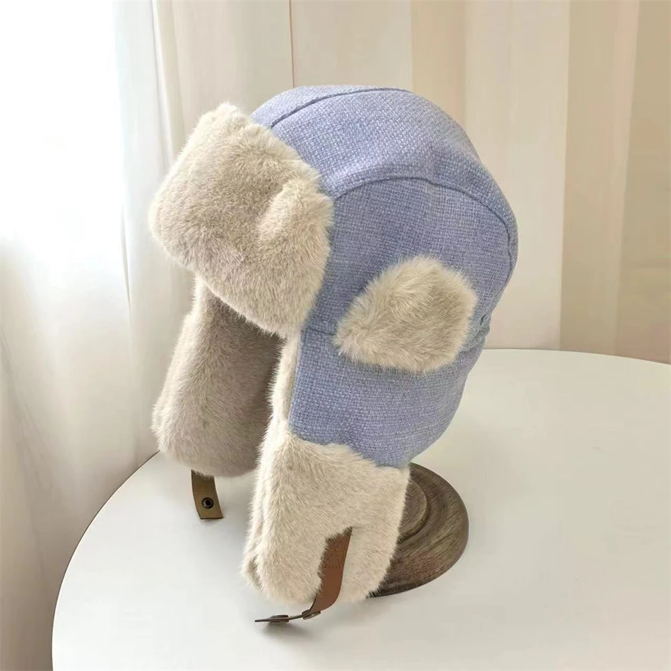 【大妮】雷锋帽女冬东北护耳棉帽滑雪帽男士男款秋冬骑车保暖防风