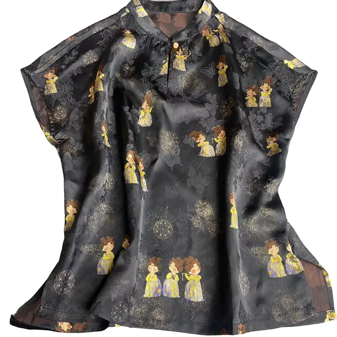 【小唐人小衫黑色】新中式时尚百搭上衣