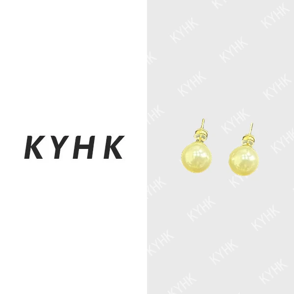 925银仿珍珠耳饰 KYHK百搭精致小珍珠豆豆耳饰240246