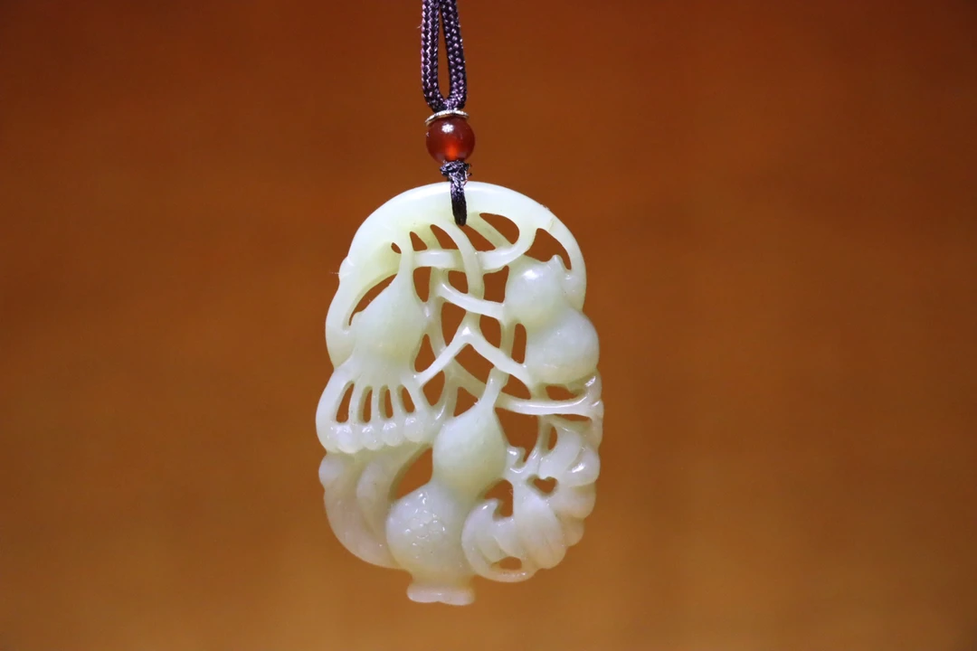 挂件工艺品白玉手把件
