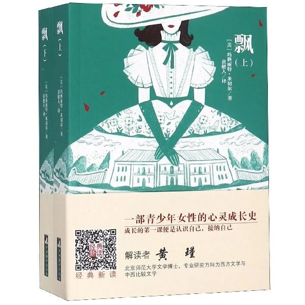 官方正版 扫码听书 飘书籍正版 米切尔原著 黄健人 译 飘上下册