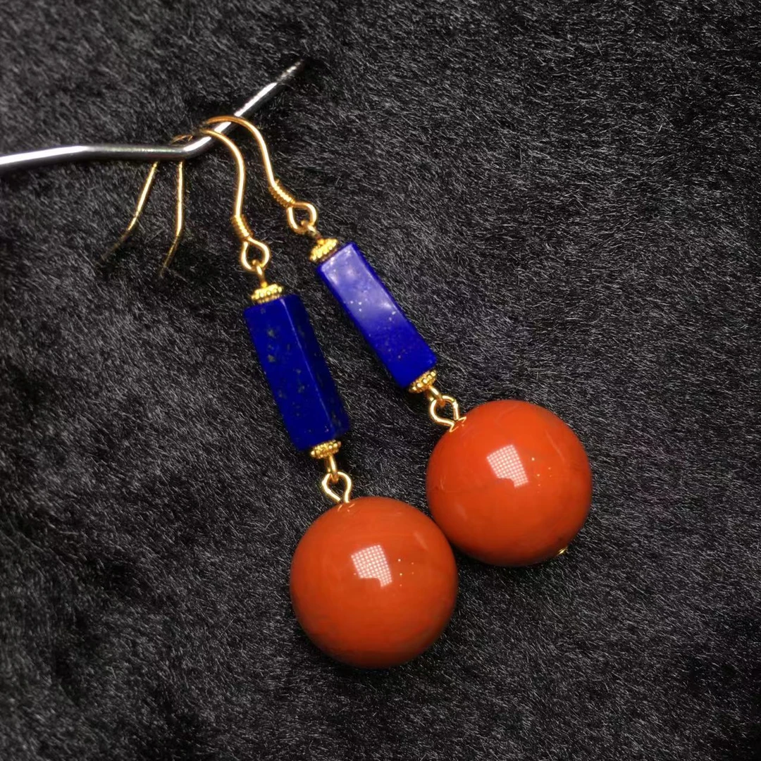 天然满色满肉925银镶耳钩（多样式发其一）A78