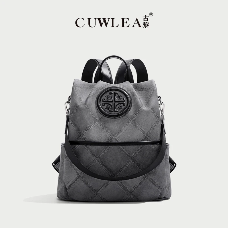 【CUWLEA/古黎】双肩包时尚休闲百搭轻奢双肩包GL-2017