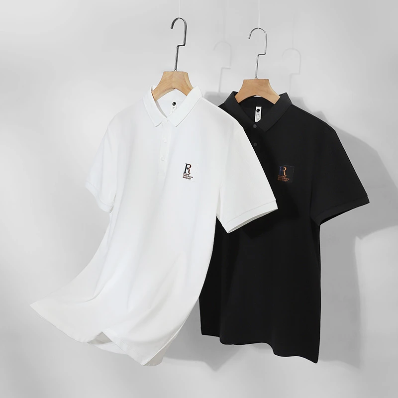 夏季新款透气男士短袖t恤刺绣翻领Polo衫休闲百搭商务半袖上8138