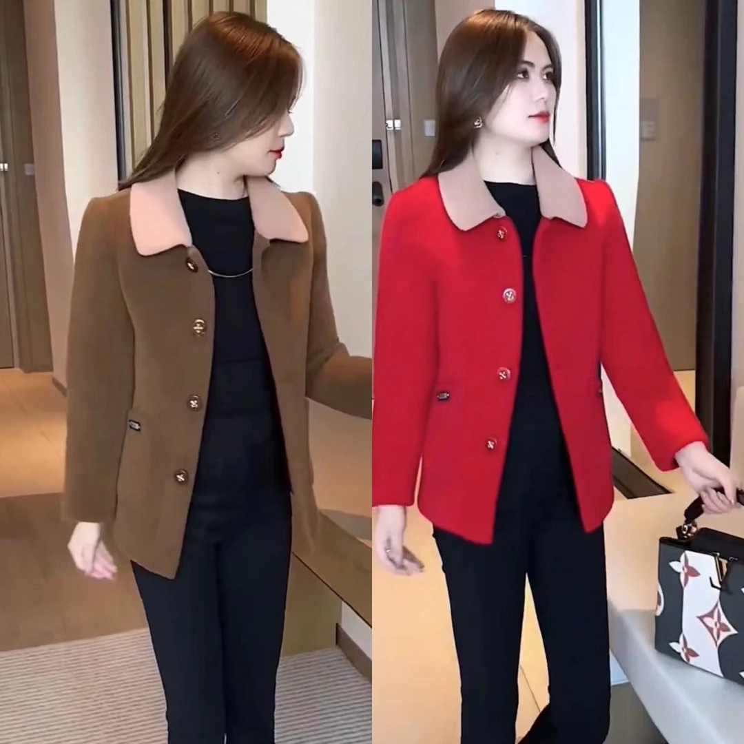 2013秋冬天新款上衣网红爆款高档洋气减龄时尚加绒女装毛呢子外套