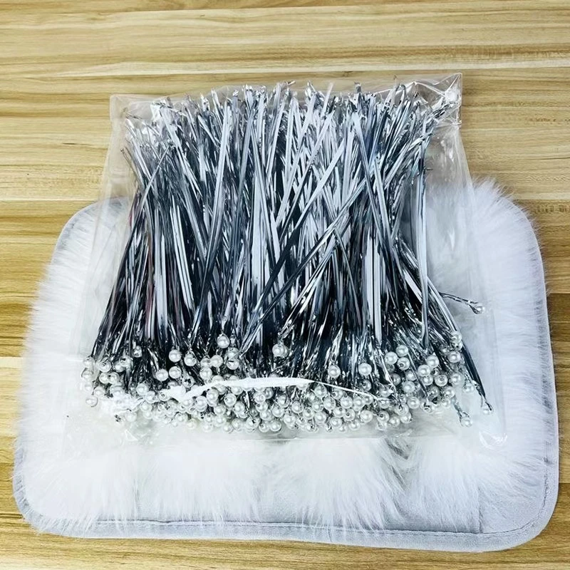 有钱花珍珠花心  花艺铁丝纽好珍珠  花艺装饰珍珠花心 用途如图