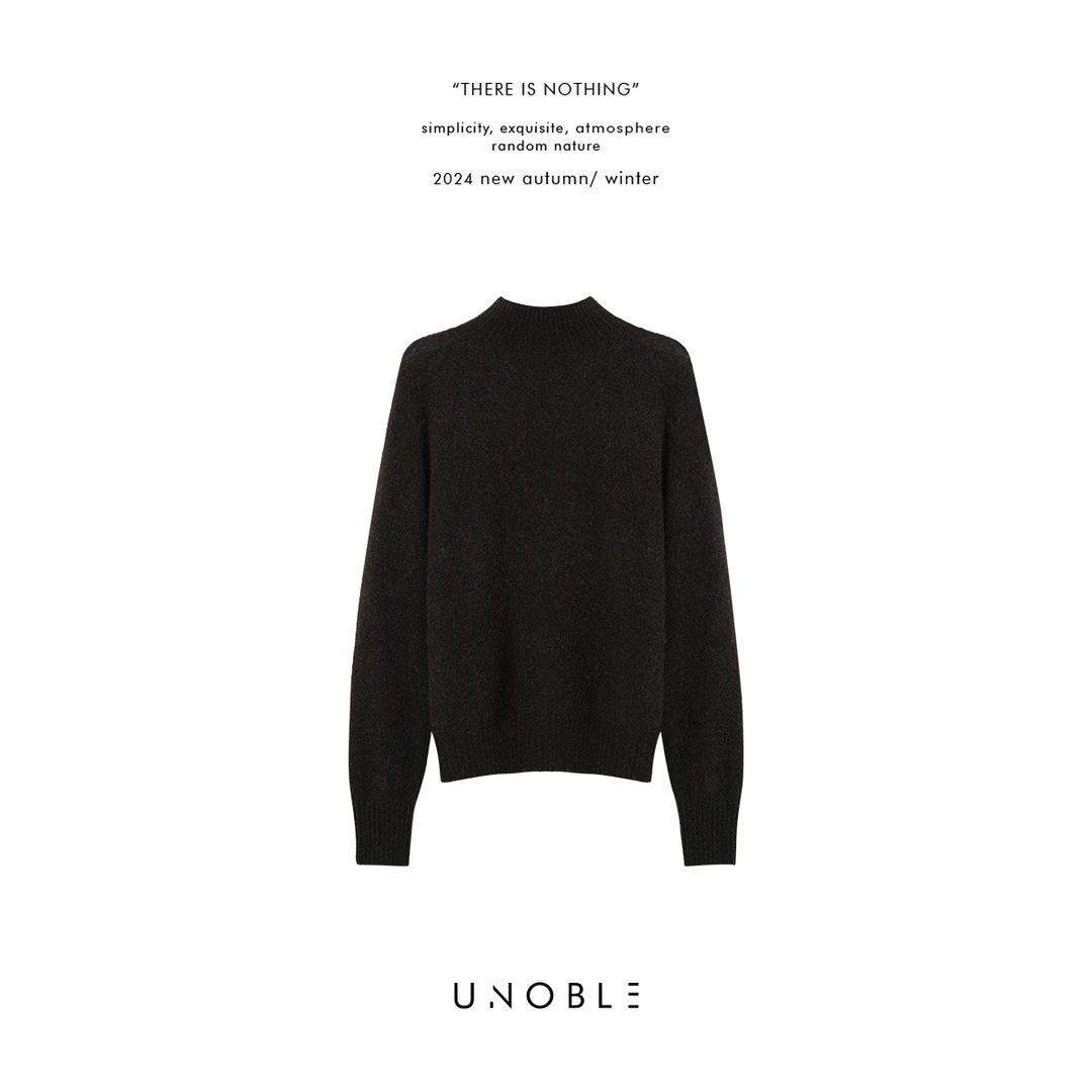 UNOBLE 2024AW【半高领牛绒毛衣】秋冬新品