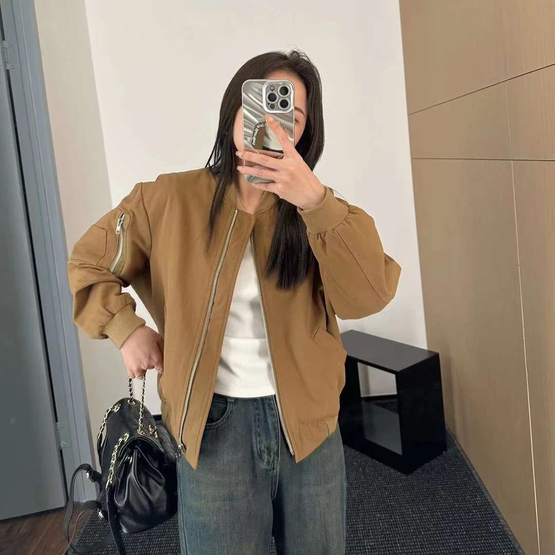 【折扣】YO定制150小个子减龄宽松棒球服秋季美式复古炸街夹克外套