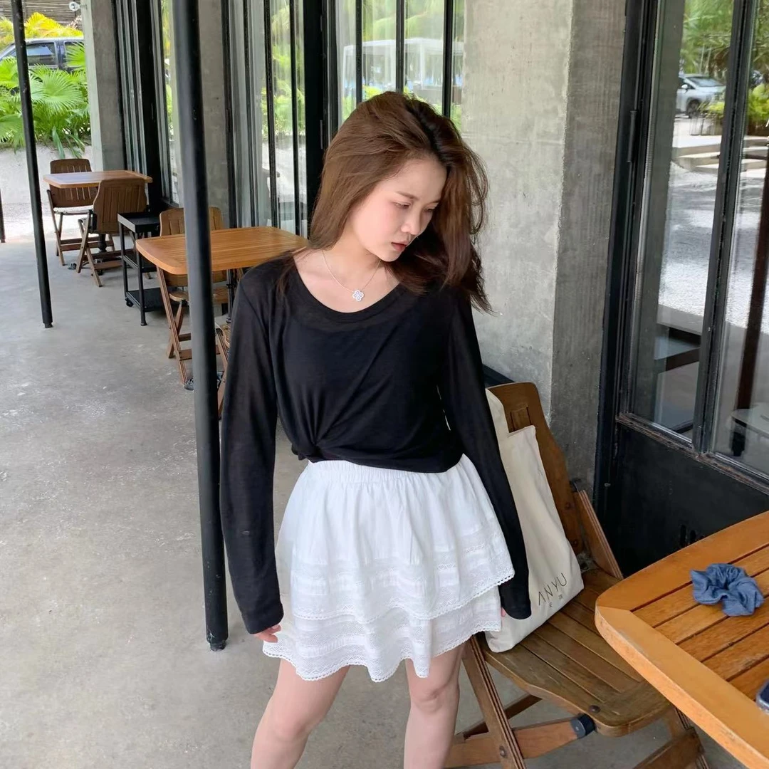 【折扣】YO定制韩系简约长袖防晒罩衫休闲百搭轻薄宽松上衣