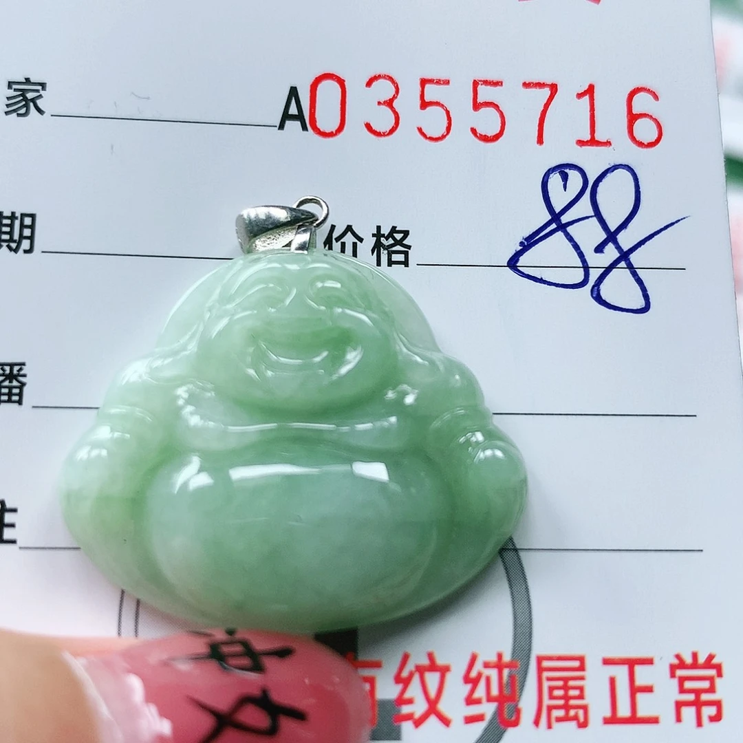 翡翠颈饰银S925镶嵌天然翡翠