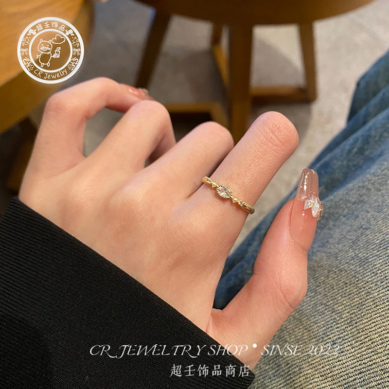 AA03走播925戒指简约指环百搭时尚义乌小饰品