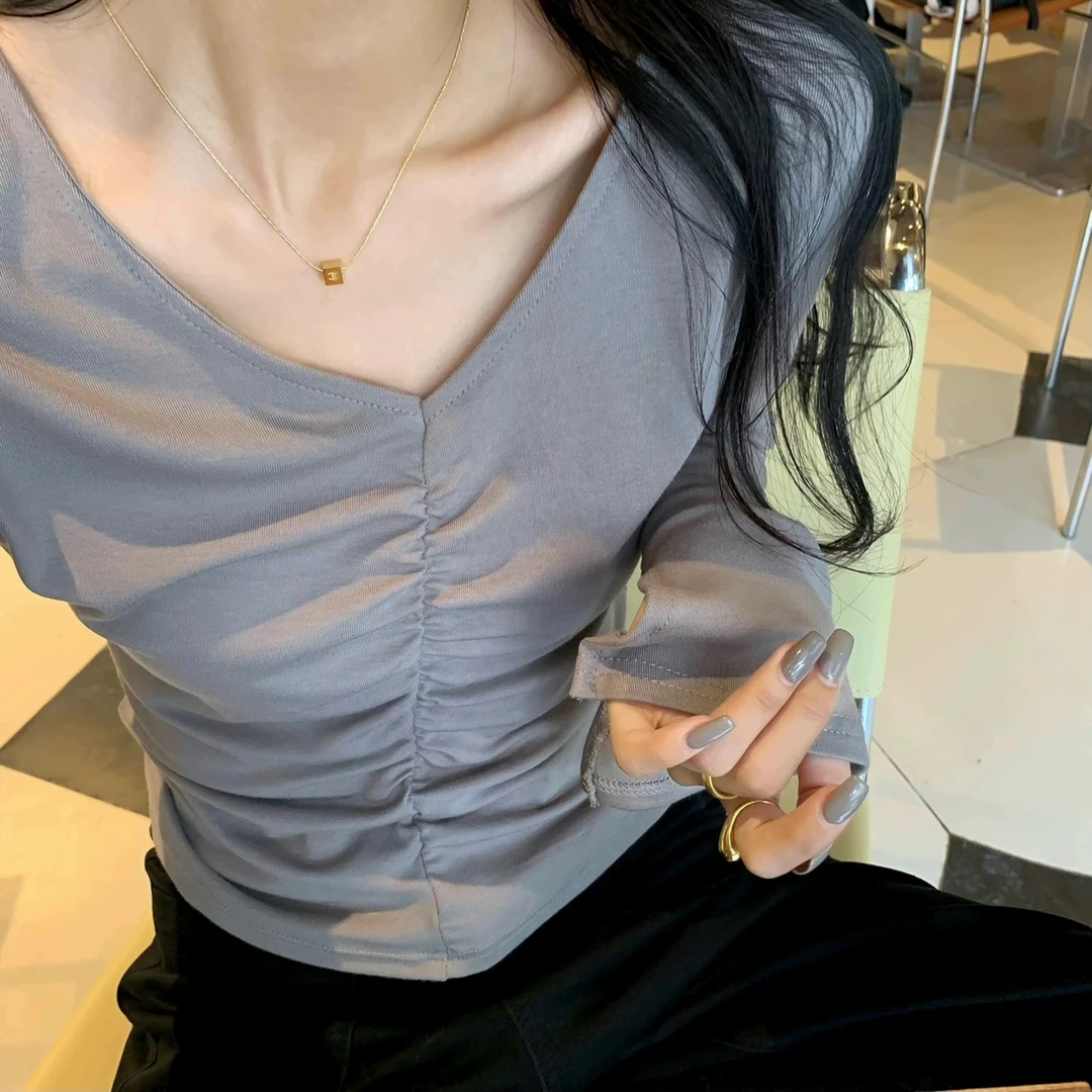 钛钢项链 镀18k小韩版小冰糖项链四面刻字母女款轻奢时尚金色