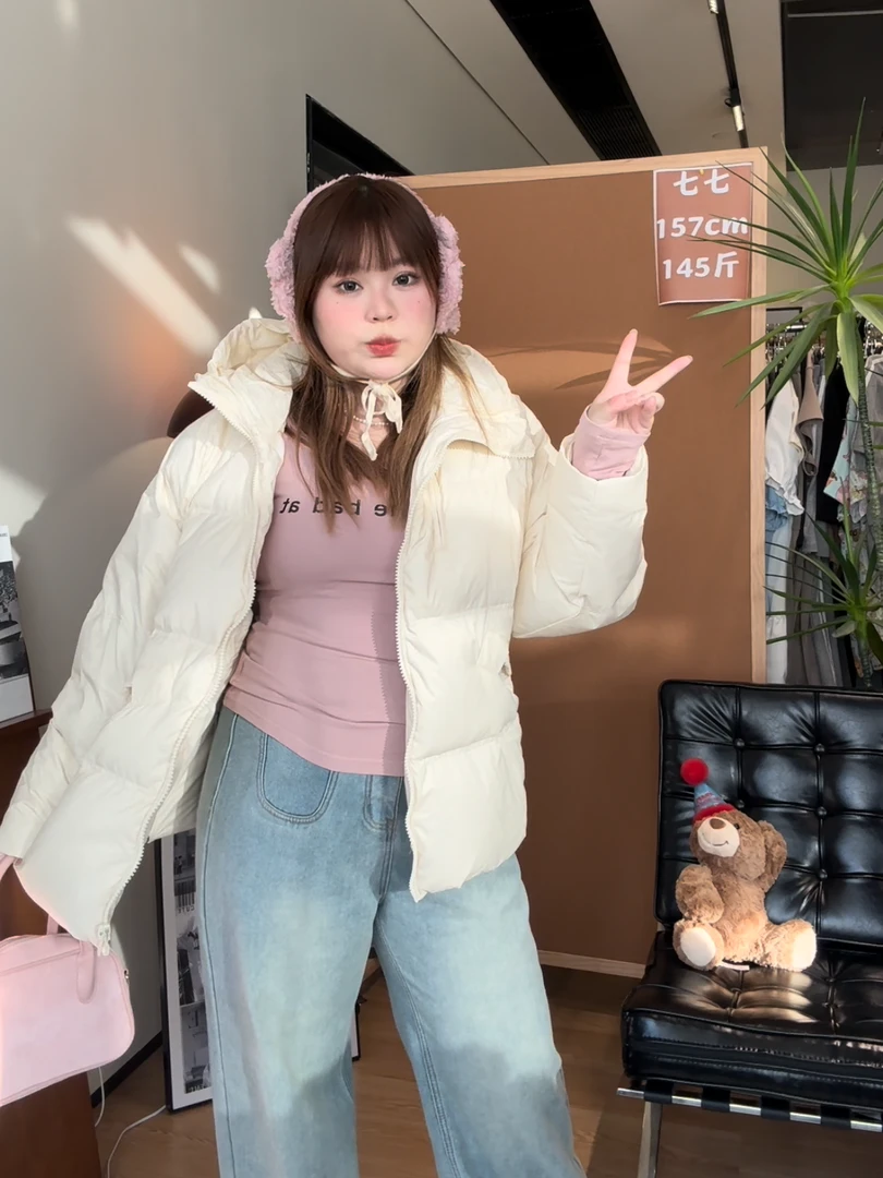 【国标鸭绒】SS羽绒服 双拉链连帽卫衣款百搭宽松舒适保暖