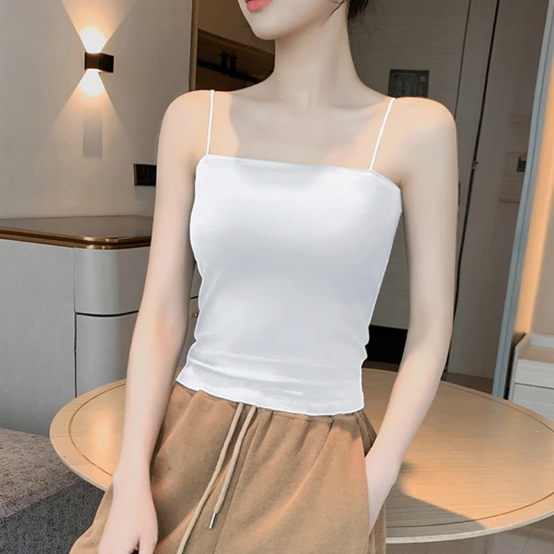 小吊带背心女2025夏季新款美背网红穿搭法式内穿外搭打底衫上衣潮