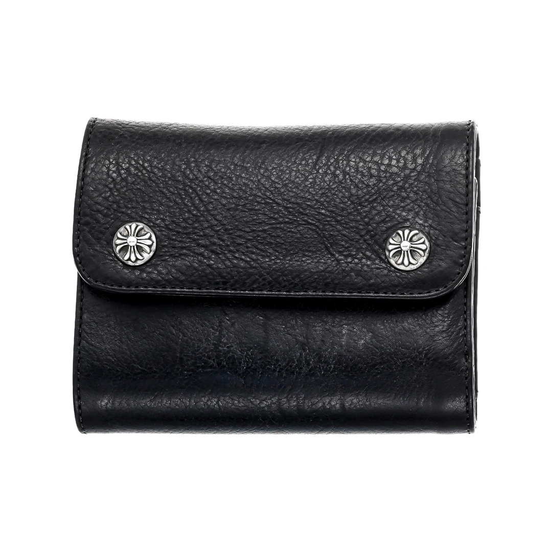 95新 克罗心 Chrome Hearts 十字花双银扣宝剑拉链钱包