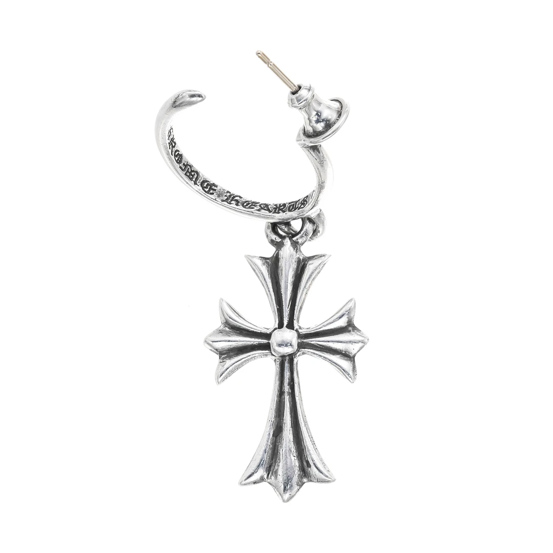 90新 克罗心 Chrome Hearts TINY CH十字架吊坠耳环