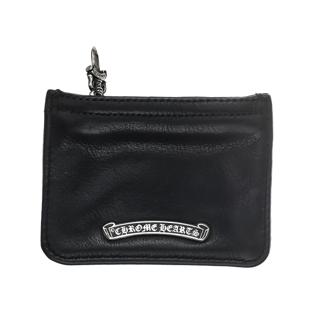 全新未使用 克罗心 Chrome Hearts 卷轴拉链卡包