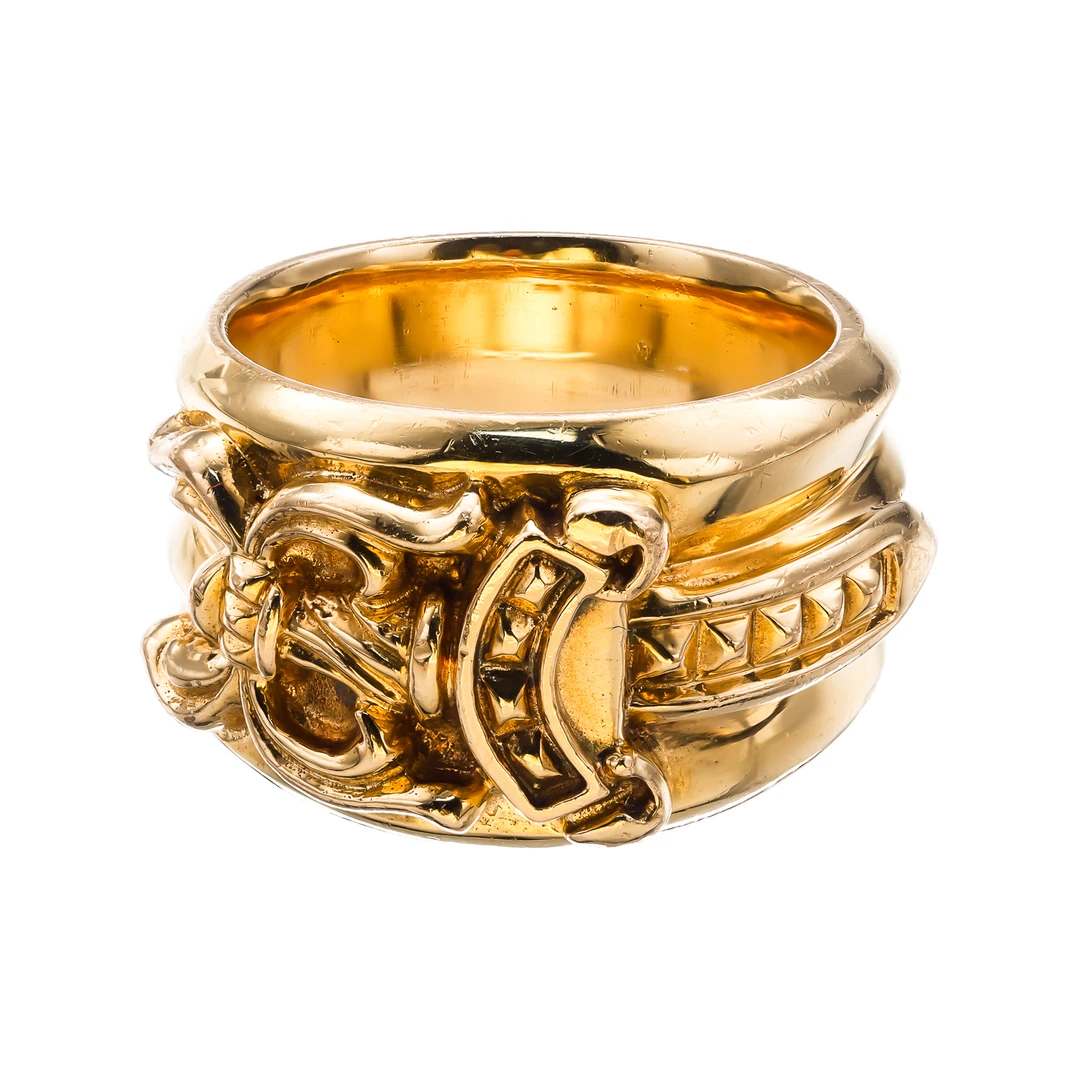 99新 克罗心 Chrome Hearts 22K纯金DAGGER大宝剑戒指