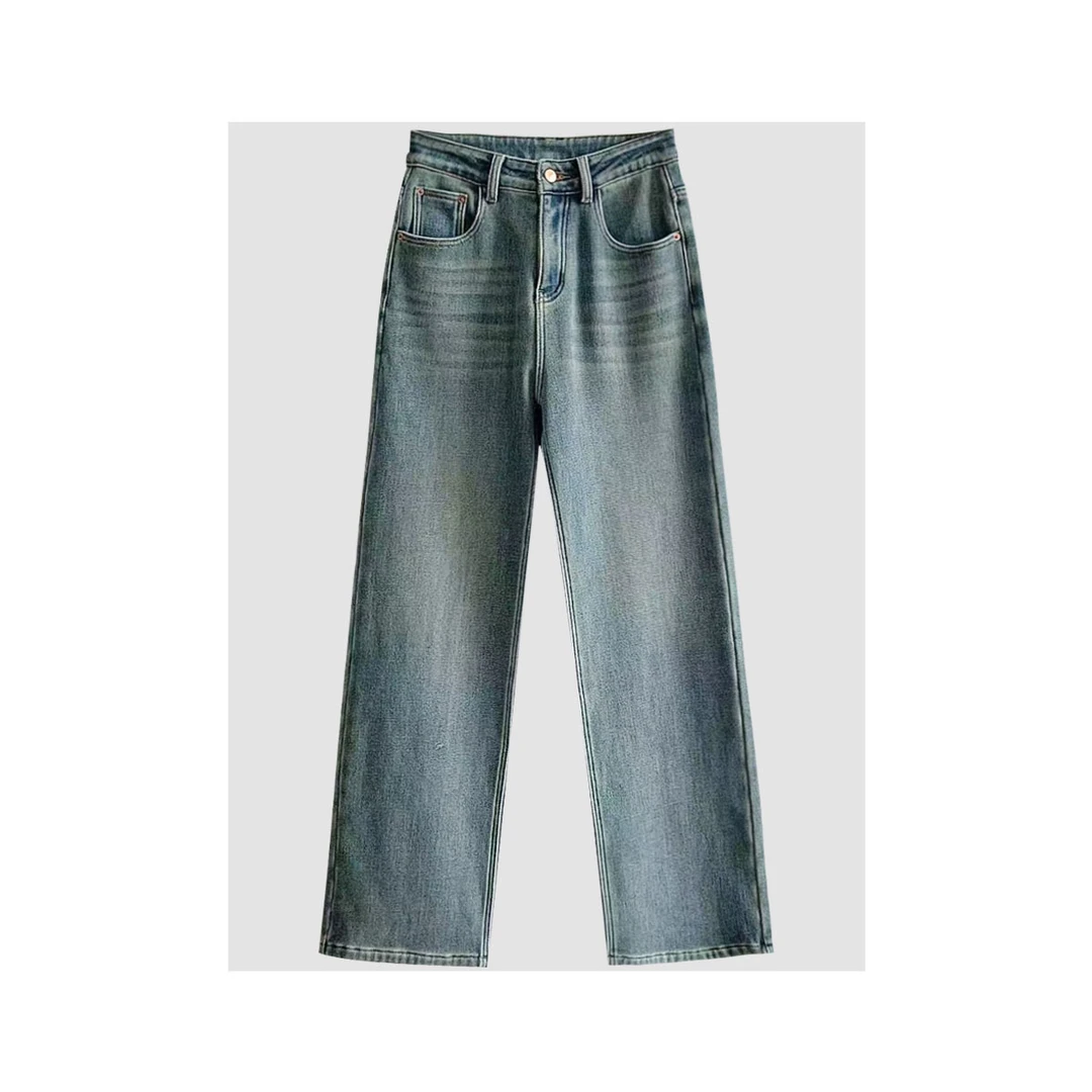 细腿牛仔 水洗超美时髦好搭配冬季厚加绒保暖小直筒加绒牛仔裤