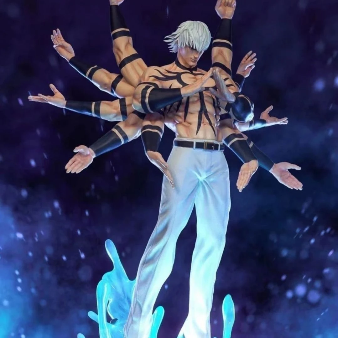 【热门爆款现货】拳皇97太阳神大蛇手办模型摆件底座发光半身像