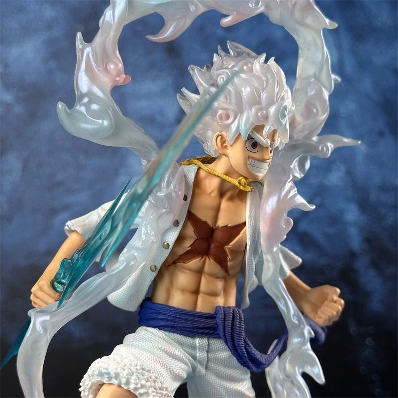 海贼王 LX路飞 五档尼卡路飞 五档雷电形态 动漫手办模型桌面摆件