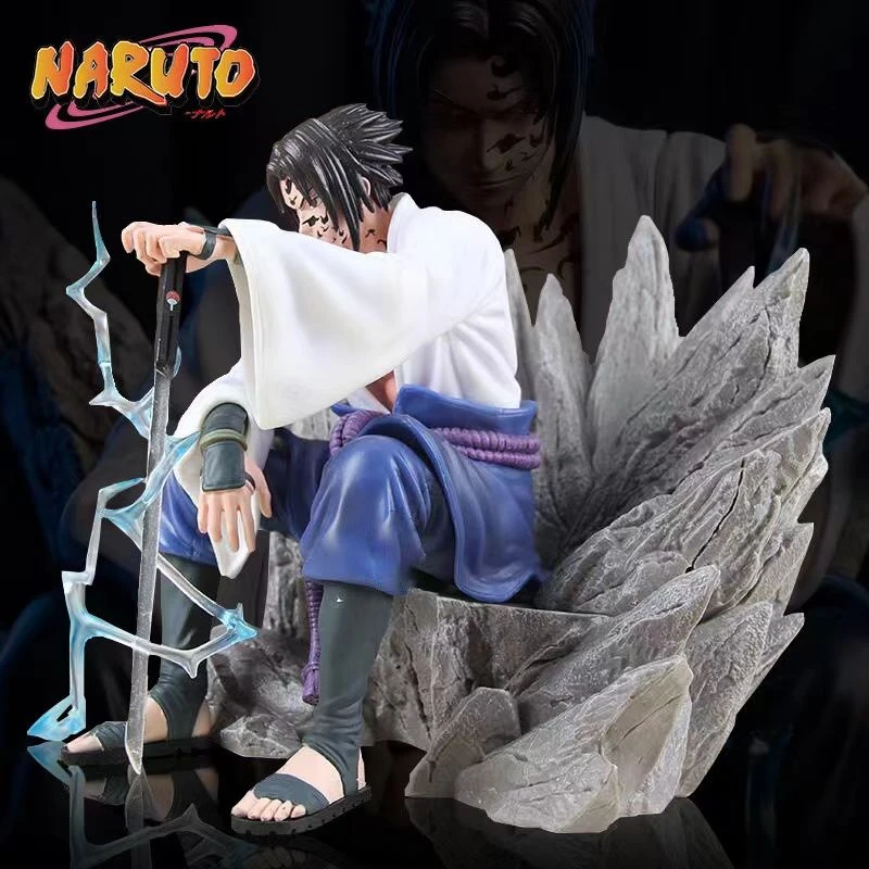 火影忍者 疾风传咒印佐助 坐姿佐助 霸气坐姿佐助 摆件手办礼物