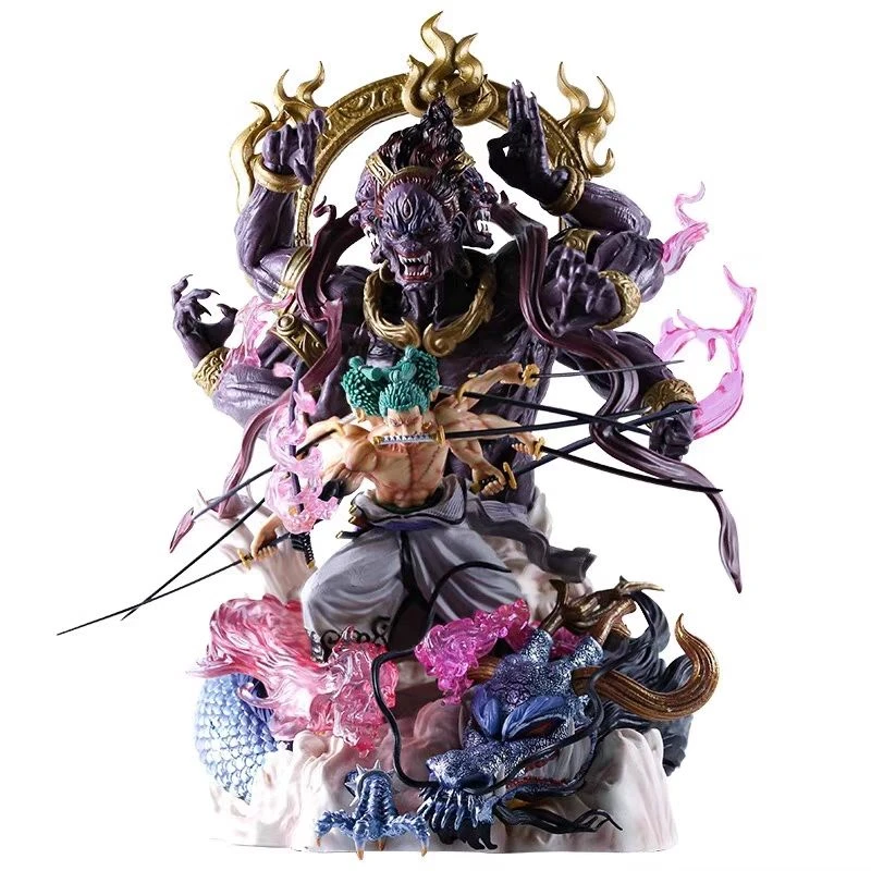 海贼王九刀流阿修罗索隆手办周边模型摆件男生生日礼物