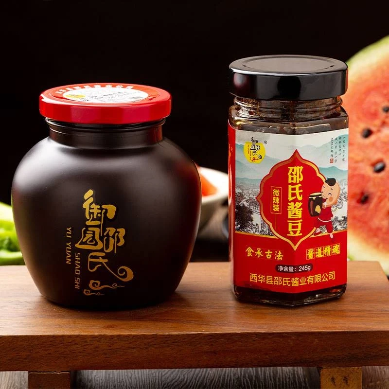 新疆包邮邵氏酱豆子河南周口西华特产御酱豆酱黄豆酱夹馍下饭炒菜