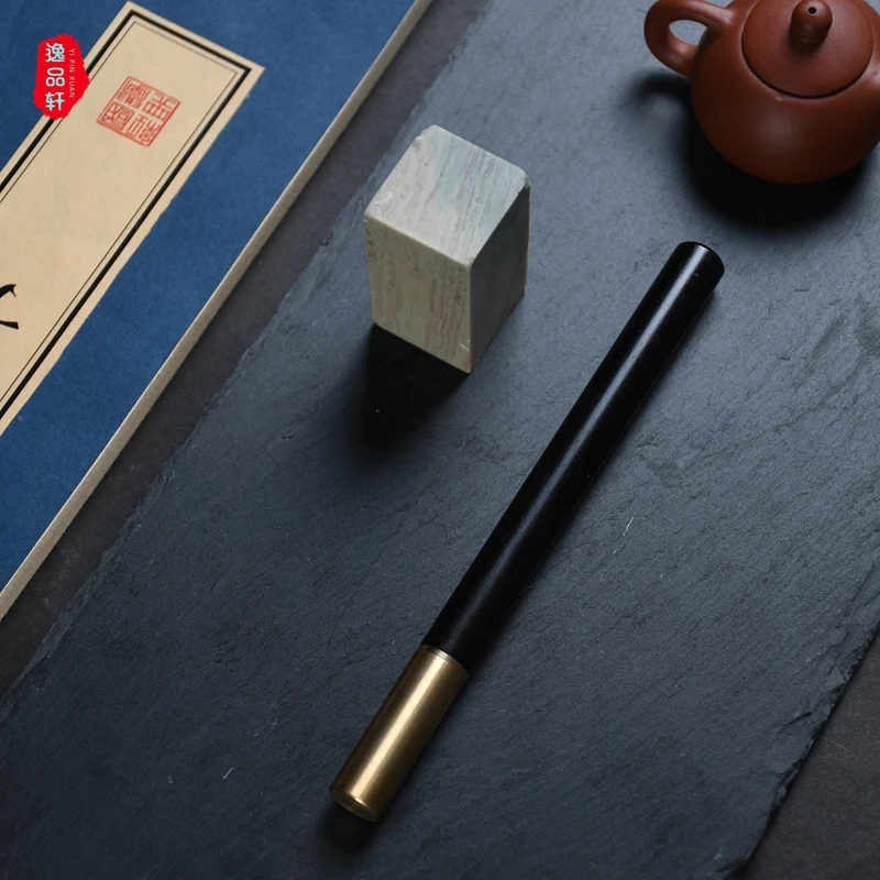 新人粉丝浮力D261 商务高端签字笔木质紫光檀