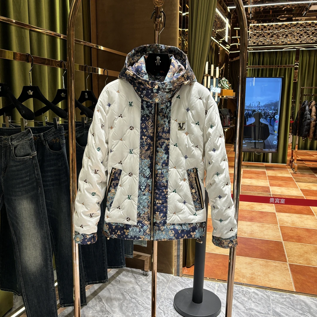 F【阿诺专属】2025轻奢潮牌重工羽绒服外套（88838）